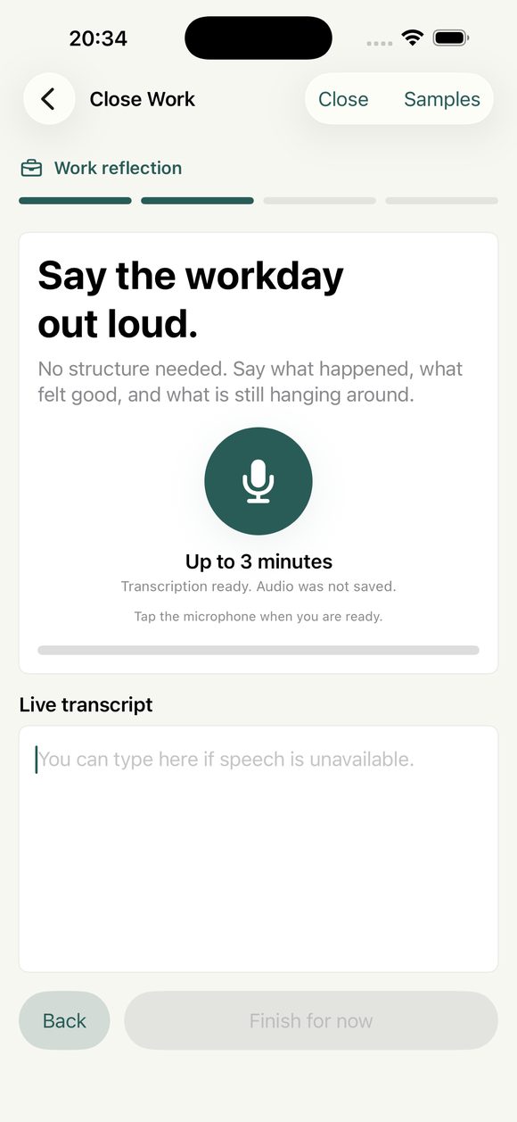 Decompress, speaking through the workday